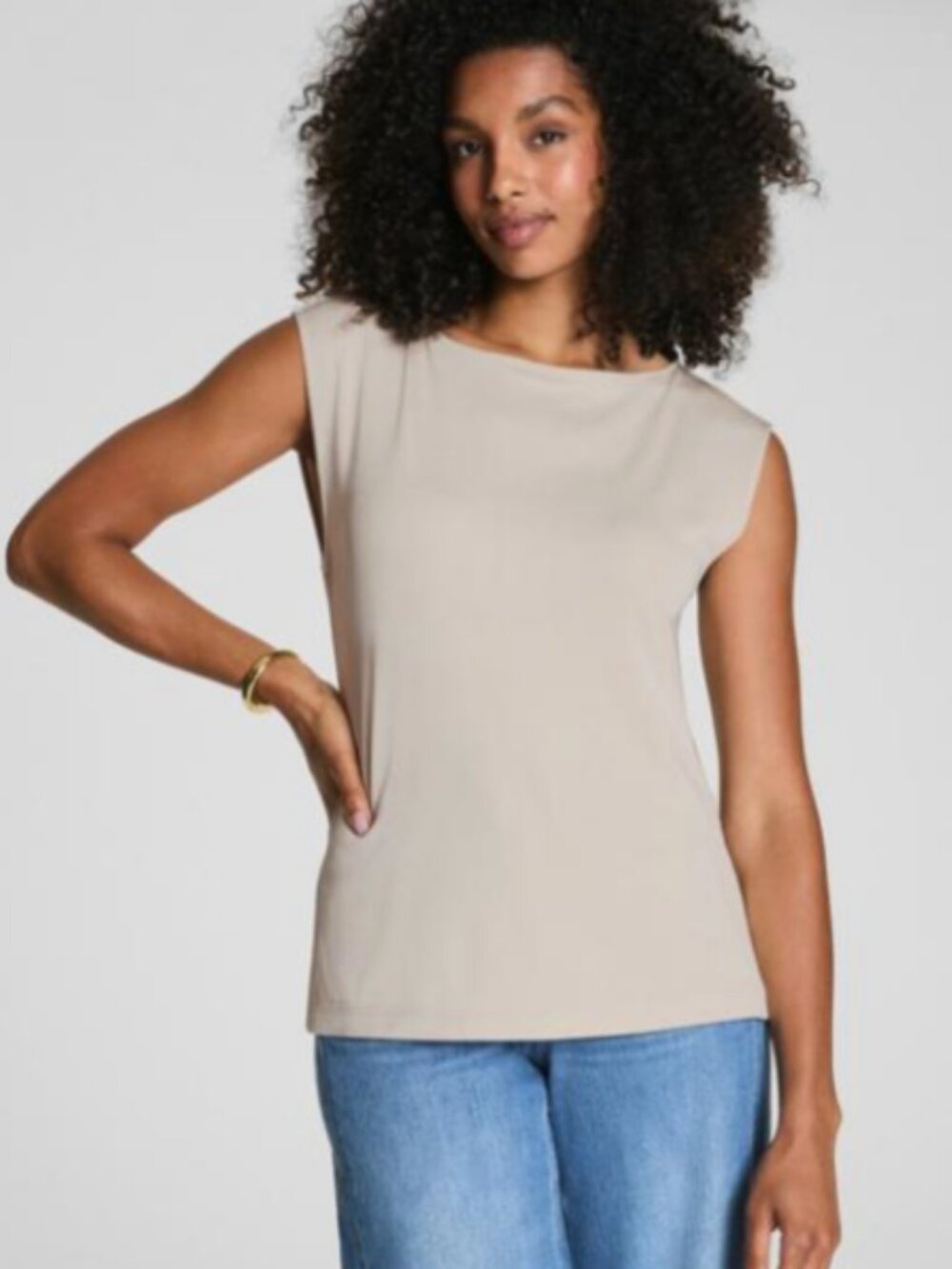 Sleek Jersey High Neck Tank | SPANX